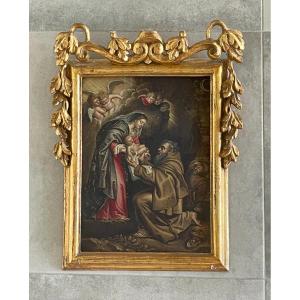 Saint Francis Receiving The Child Jesus From The Hands Of The Virgin