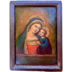 Vierge à L’Enfant - Ecole Veneto-Crétoise XVème siècle