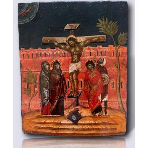 Crucifixion – École Vénéto-Crétoise c1650, Cercle de Théophane le Crétois