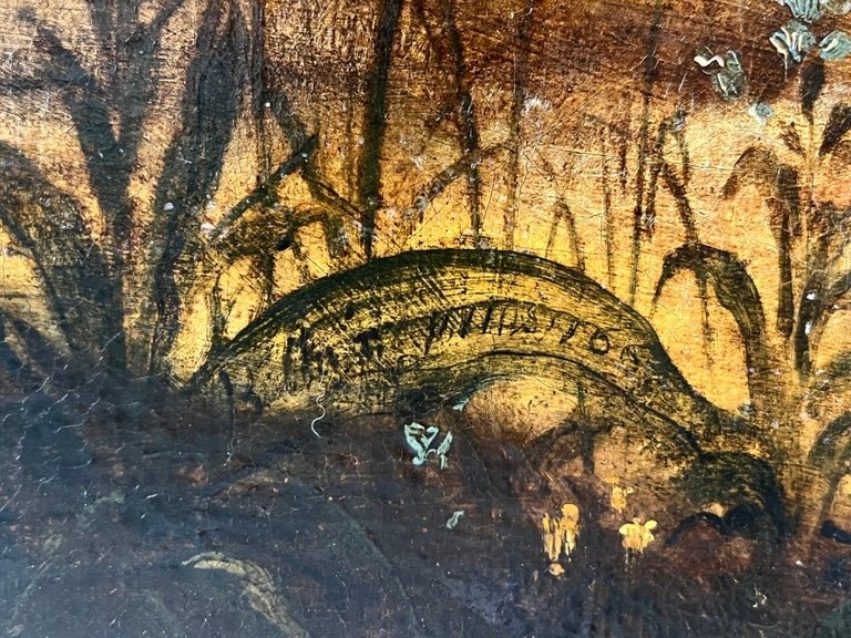 Majestueux paysage de chasse aux lions - 1661 - Signature Brueghel-photo-3