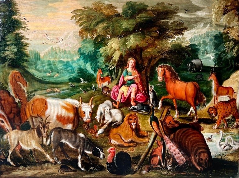 Orpheus And The Animals - Flemish School From The 17th Century - Bouttats