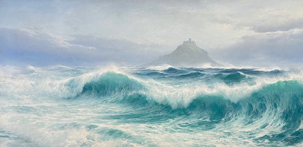 "La marée montante" en 1894  Par David James - Marine