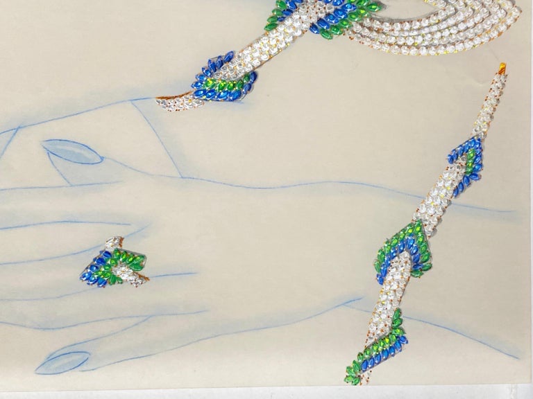Philippe Deloison - Sketch For A Set Of Jewelry-photo-1