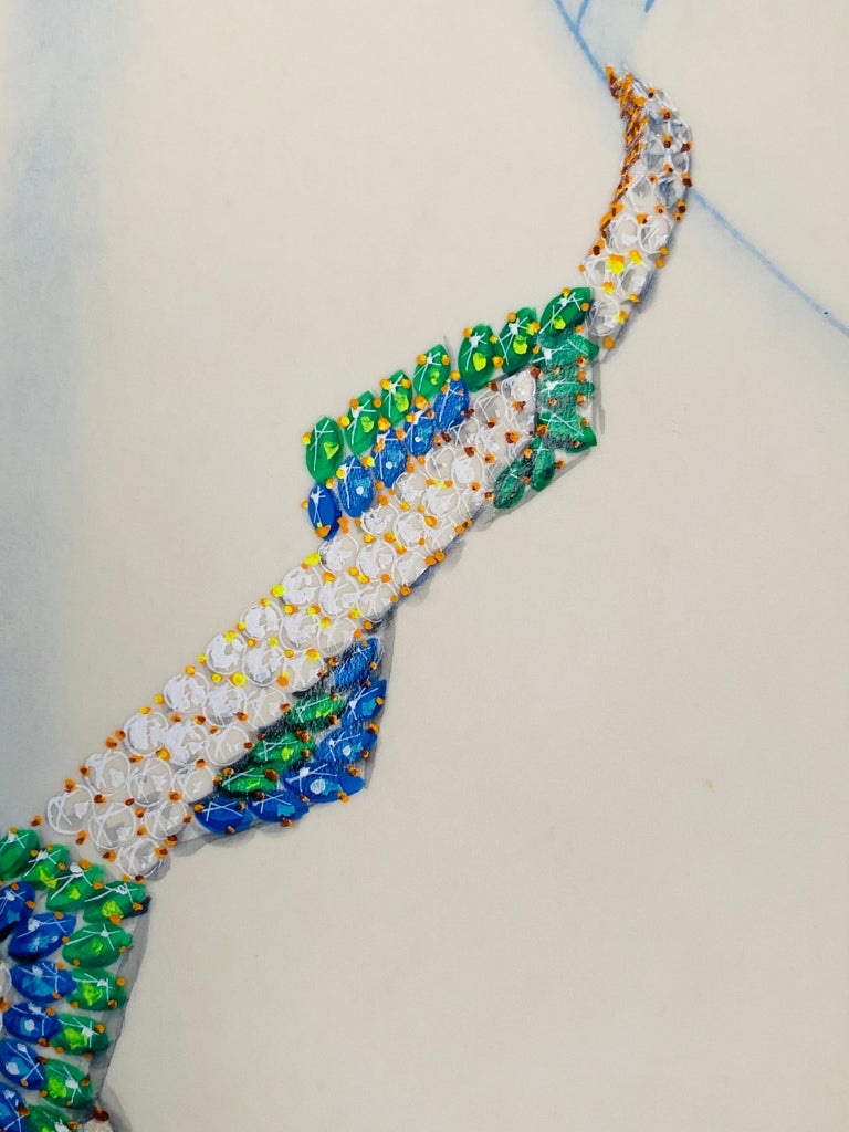 Philippe Deloison - Sketch For A Set Of Jewelry-photo-3