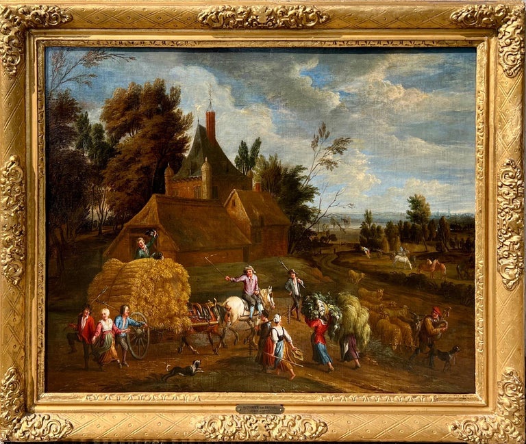 Alexandre Van Bredael - La fête des récoltes - paysage Flamand du 17ième-photo-1