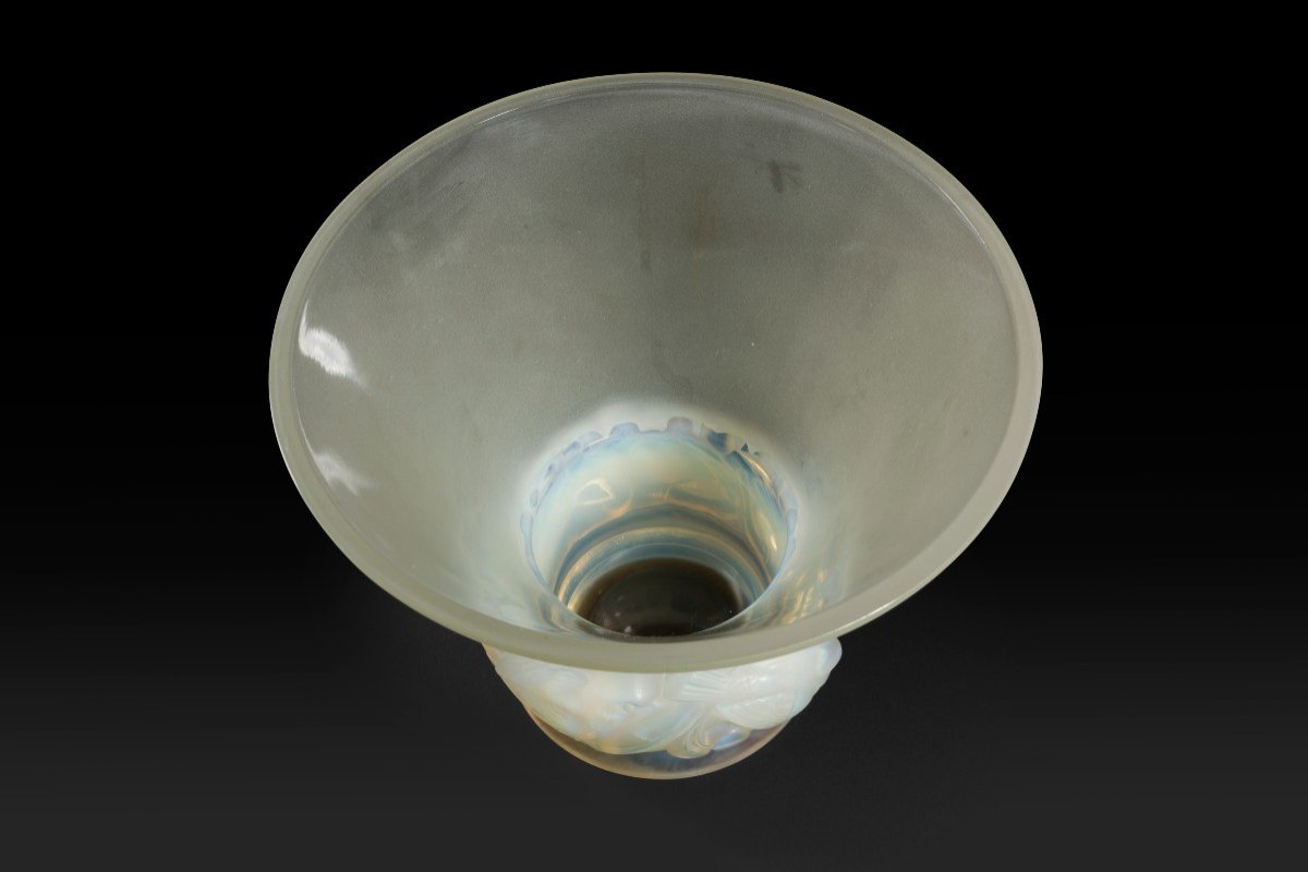 Vase « Pinsons » (1930) De Rene Lalique (1860-1945):-photo-4