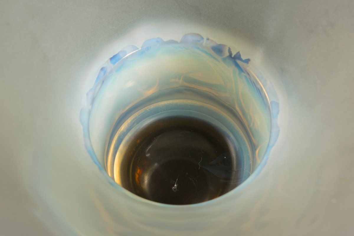Vase « Pinsons » (1930) De Rene Lalique (1860-1945):-photo-1