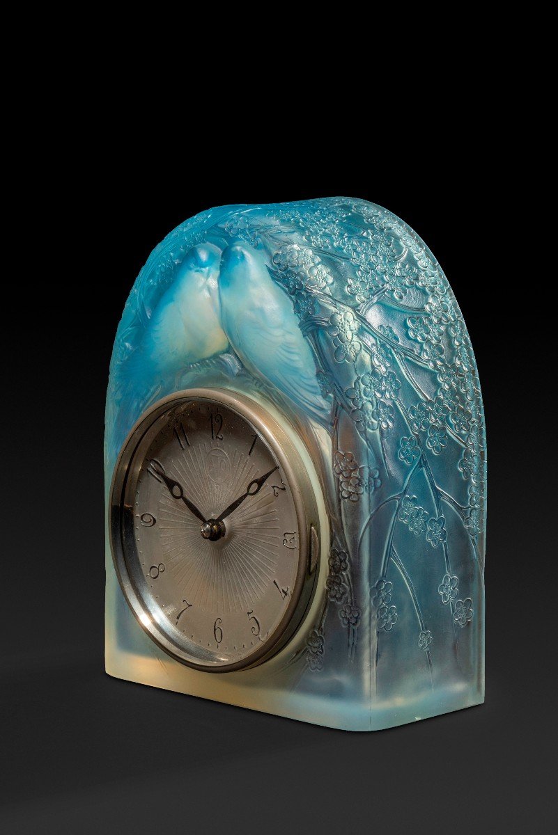 Electric Clock “les Deux Colombes” (1927) By Rene Lalique (1860-1945): -photo-2