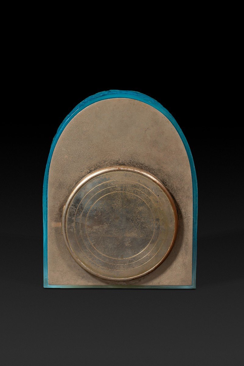 Electric Clock “les Deux Colombes” (1927) By Rene Lalique (1860-1945): -photo-1