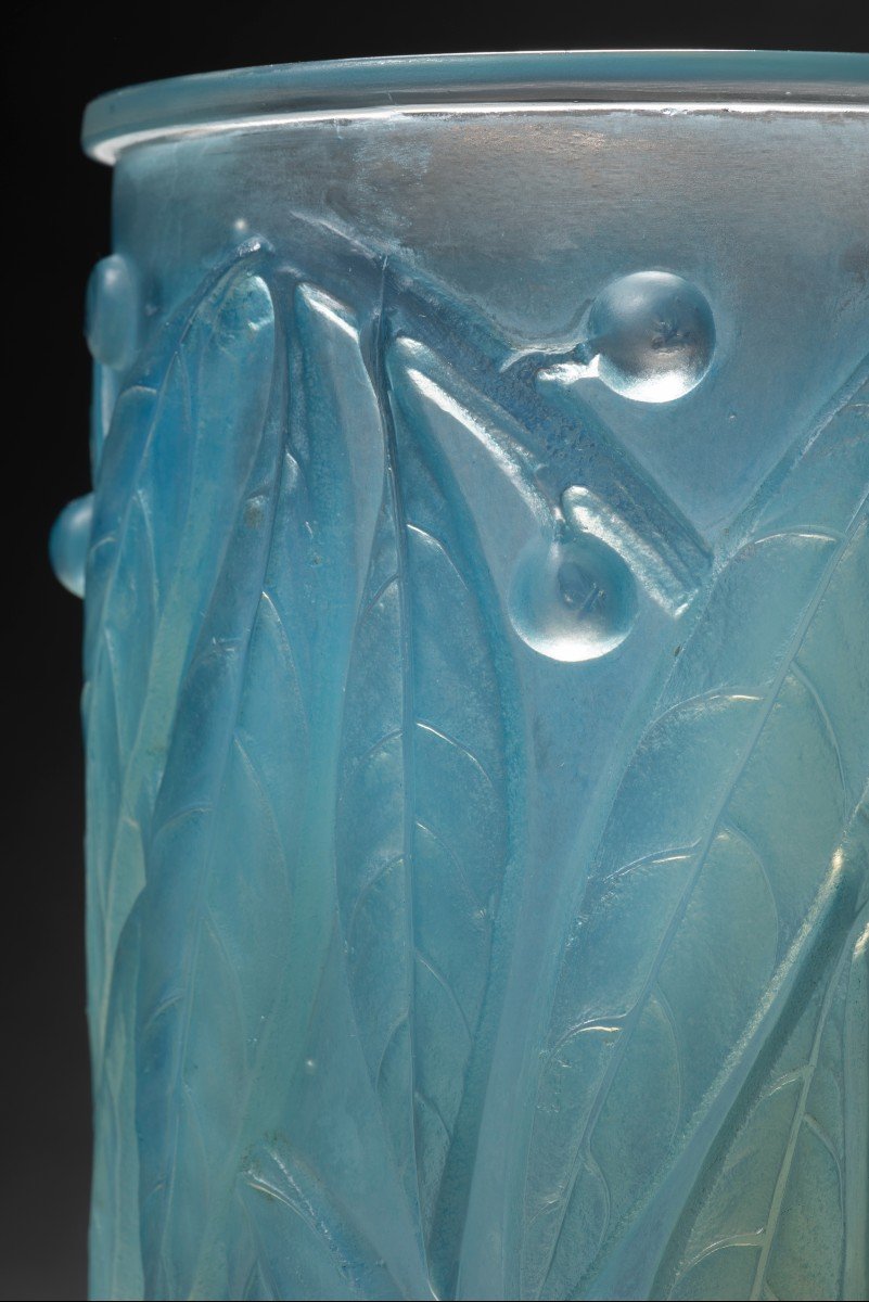 Vase "lauriers" (1922) De René Lalique (1860-1945):-photo-5