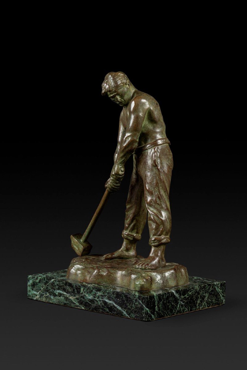“the Hammerer” By Victor Joseph Ghislain Demanet (1895-1964):-photo-2