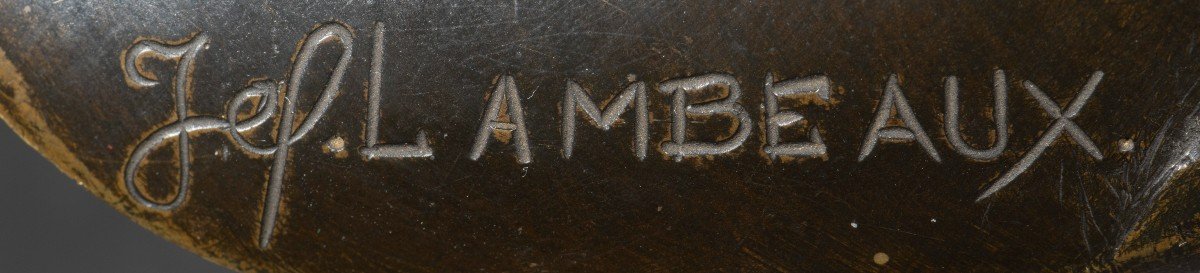 « Buste De Jeune Femme » En Bronze De Jef Lambeaux (1852-1908)-photo-8