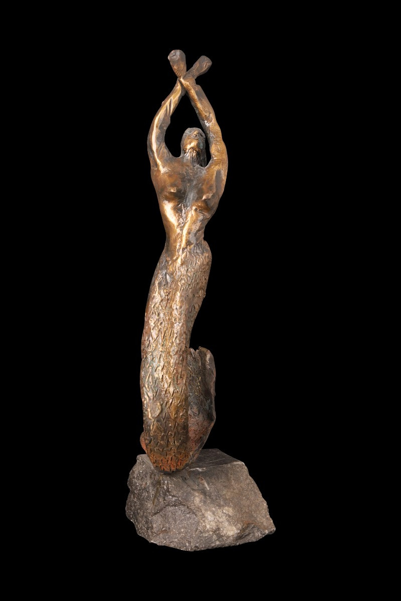 Bronze Sculpture "the Sirene" By Guy Degrenne