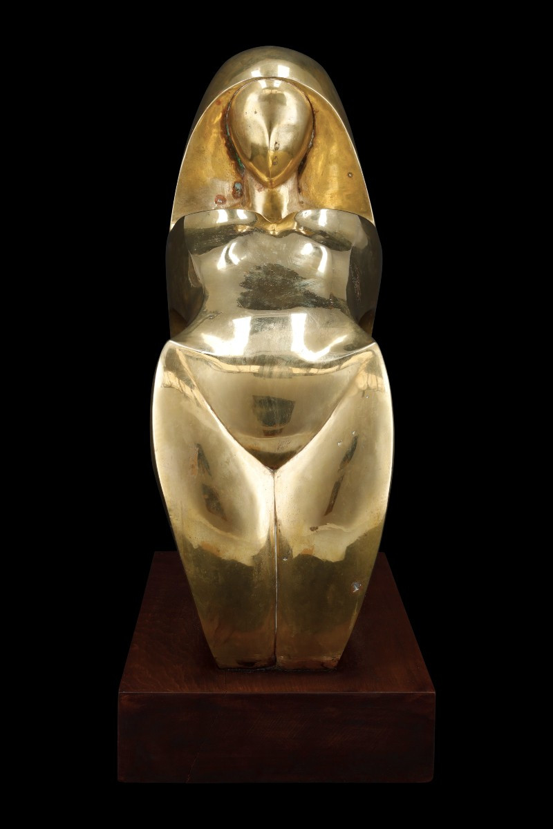 Untitled Copper Sculpture By Jannu