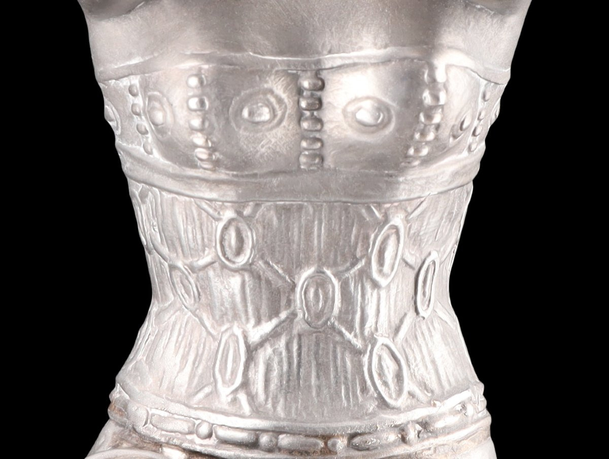 Sculpture En Métal Argenté, Sans Titre, De Enrique Molins-balleste (1893-1958)-photo-7