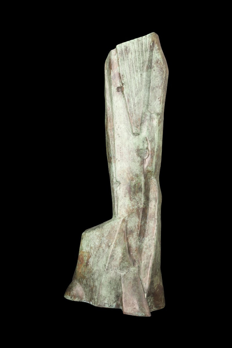 Bronze Sculpture "cubist Head" (reissue Of The 1930 Original) By Joseph Csaky: 