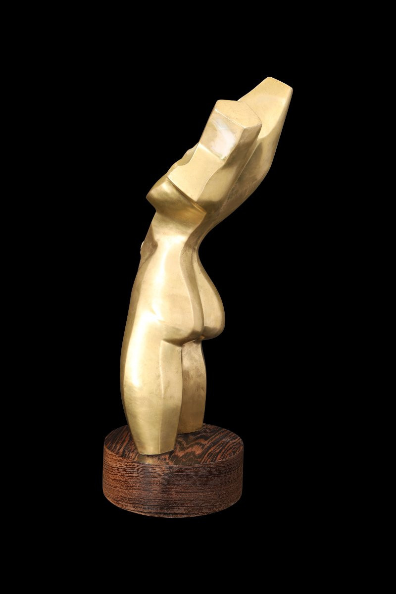 Bronze Sculpture "woman's Body" By Mwamba A.-photo-1