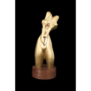 Sculpture en bronze "CORPS DE FEMME" de MWAMBA A.