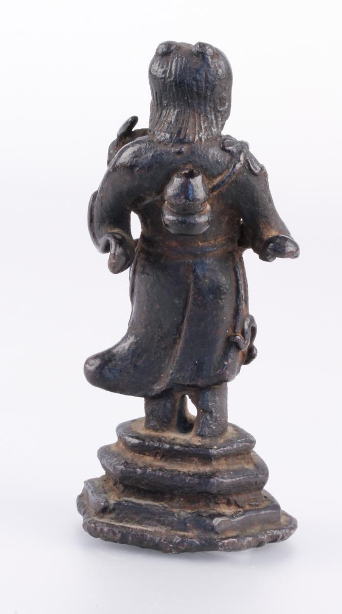 Chinese Character, Standing, On A Base Making Thought About Zhangguolao, One Of The Eight Immortal Gods-photo-3