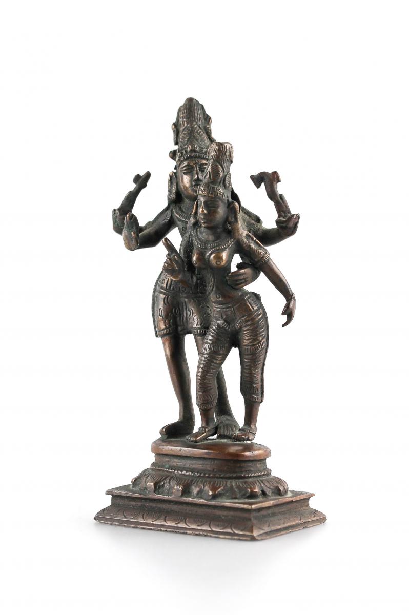 Bronze De Somaskanda Inde, Région Tamil, Attribué Au 18ème Ou 19ème Siècle-photo-2