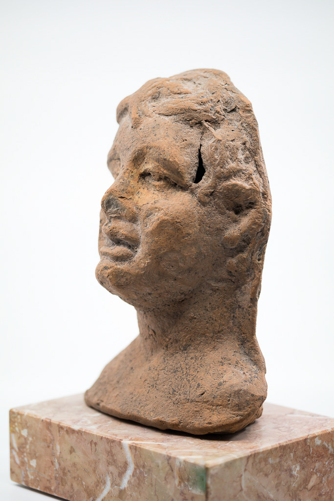 Votive Head Terracotta - Central Italy, 1st Half Of 3rd Century Pcn-photo-2