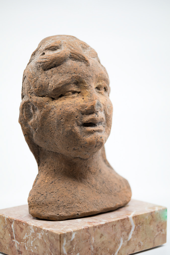 Votive Head Terracotta - Central Italy, 1st Half Of 3rd Century Pcn-photo-3