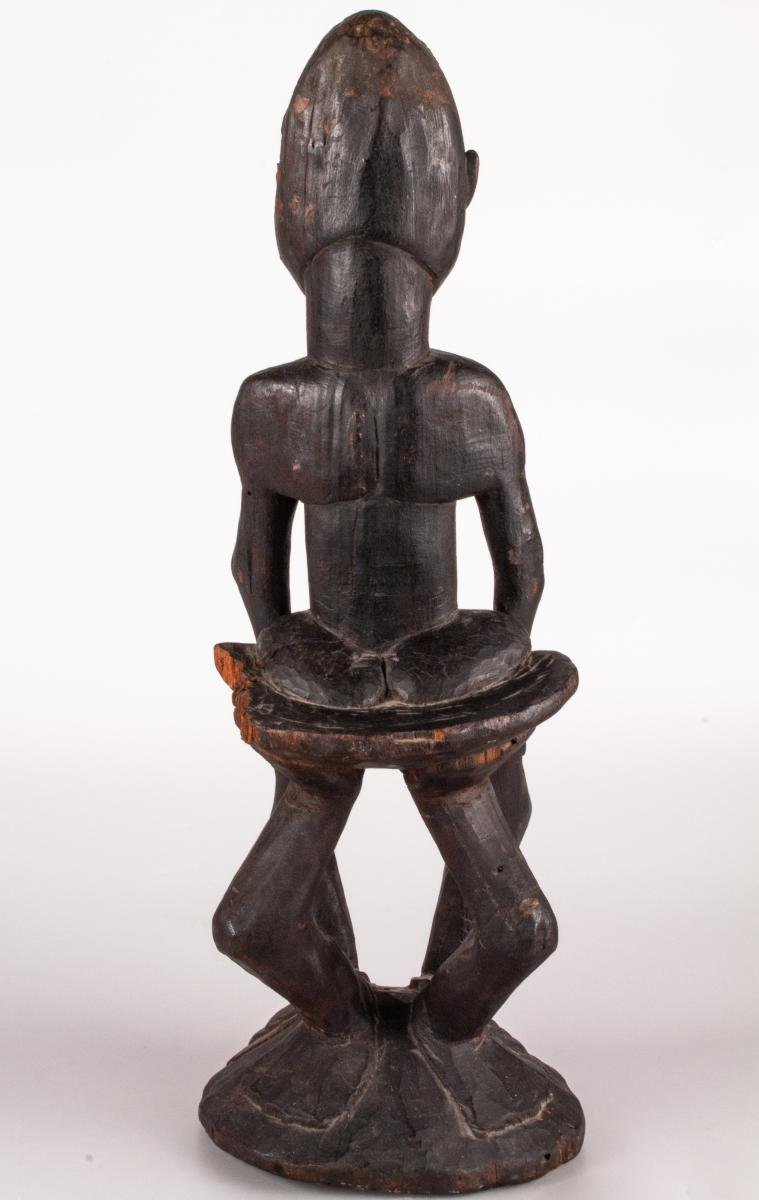 Anthropomorphic Male Sculpture In Wood - Middle Papua Sepik-photo-3
