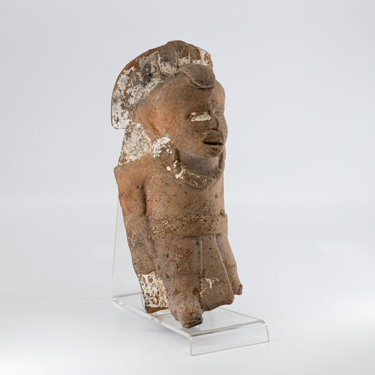 Fragment d'Une Statuette Maya - Période Classique (250-450 Pcn)-photo-4