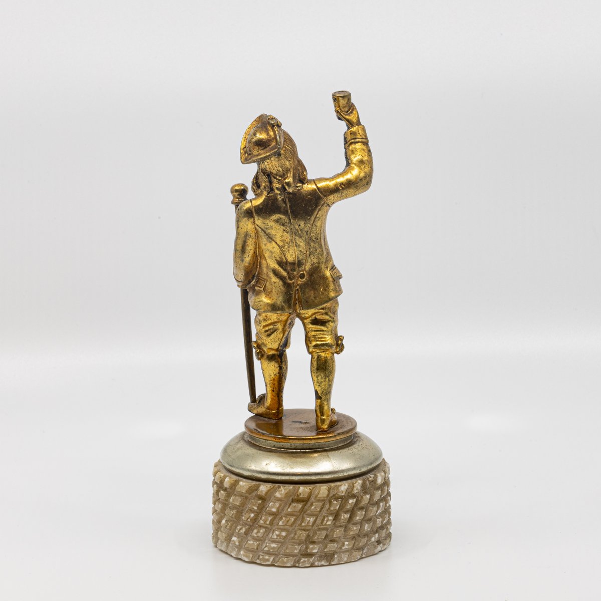 Gentleman In Gilt Bronze - France, 2nd Half Of The 18th Century-photo-2