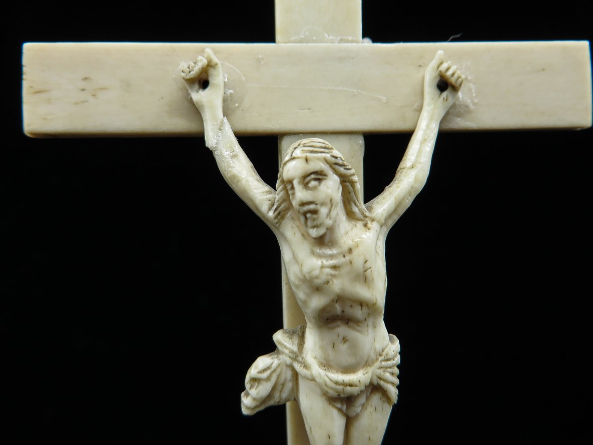 Crucifixion en ivoire - Sino-Portugais 17e siècle-photo-2