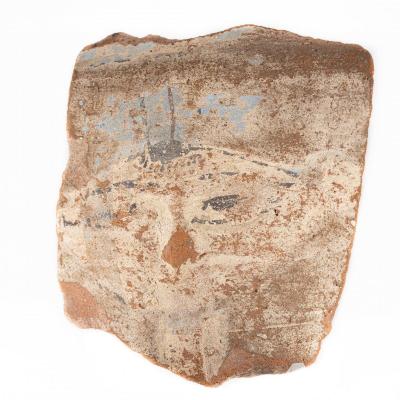 Terracotta Fragment - Hator Head - Late Period Or Ptolemaic