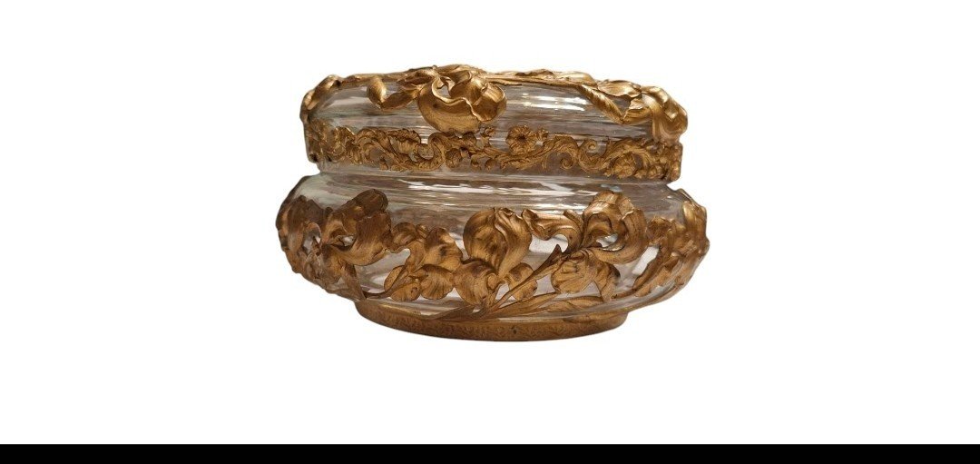 Baccarat Crystal Art Nouveau Candy Box-photo-4