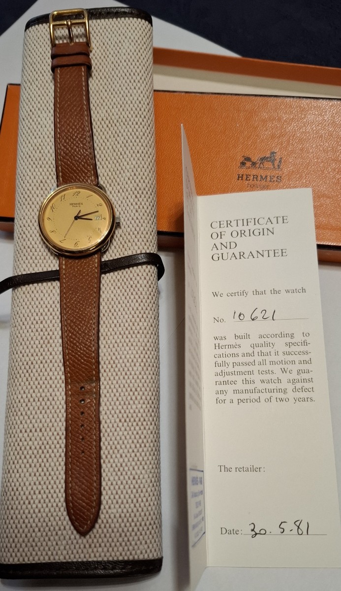 Montre unisexe Hermès , modèle Arceau 