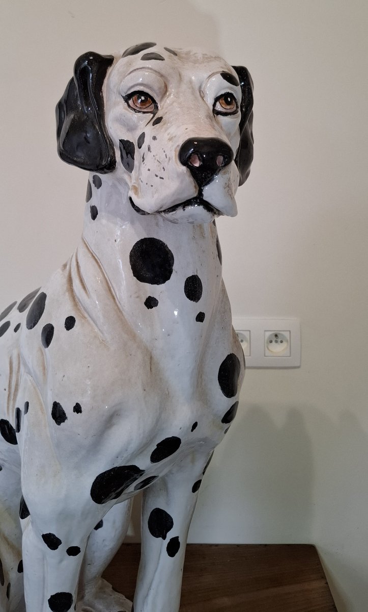 Chien en terre cuite , Italie année 70-photo-2