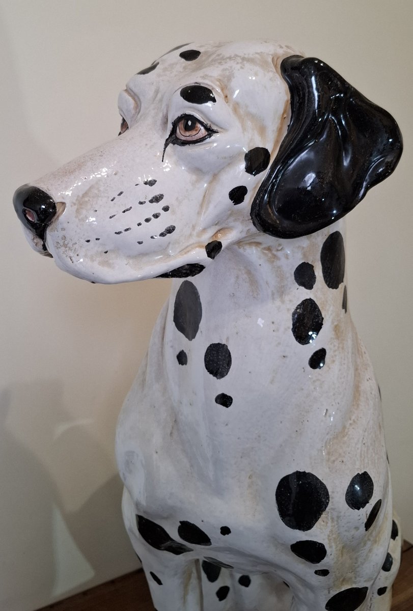 Chien en terre cuite , Italie année 70-photo-1