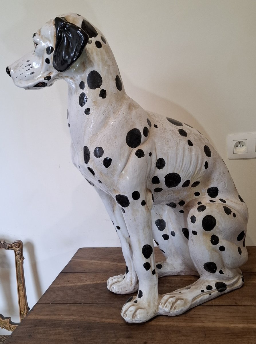 Chien en terre cuite , Italie année 70-photo-6