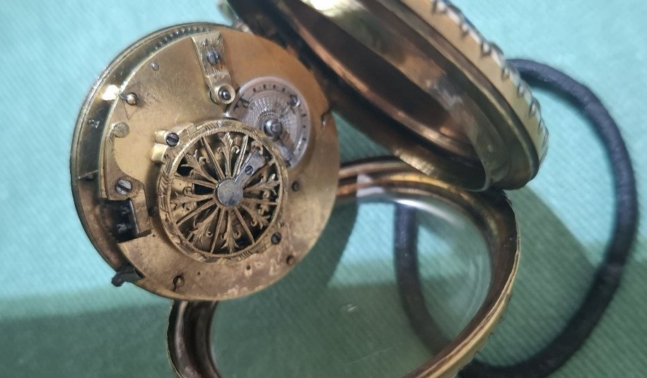 Montre emaillée de poche d'époque  XVIII ,-photo-2