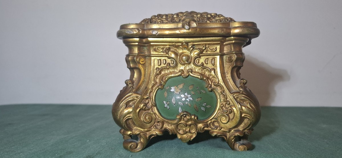 Gilded Bronze And Polychrome Bronze Box – Napoleonic III Period (circa 1860–1880)-photo-5