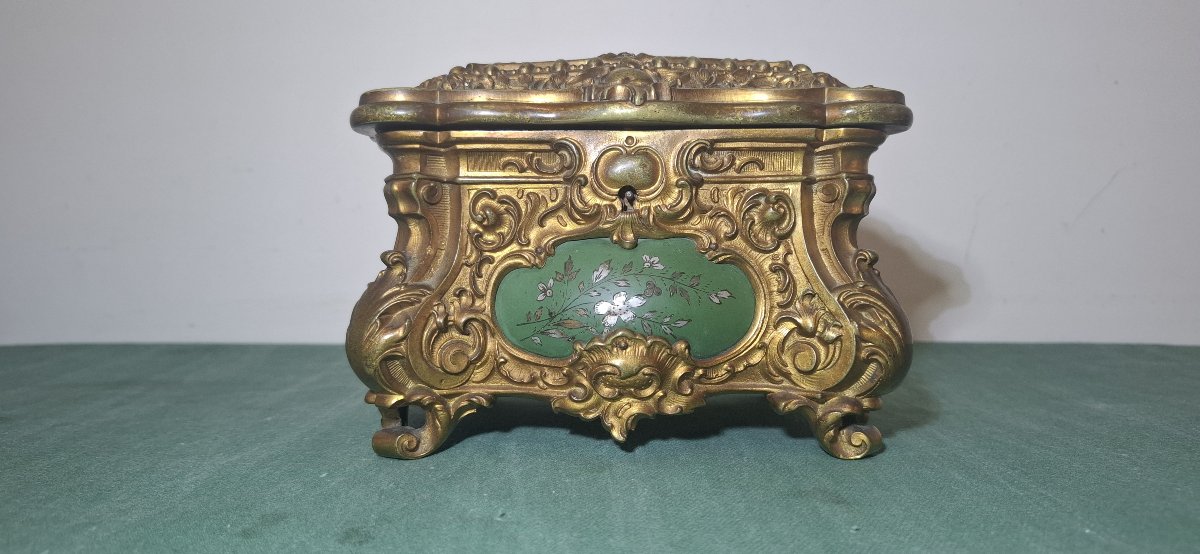 Gilded Bronze And Polychrome Bronze Box – Napoleonic III Period (circa 1860–1880)-photo-6