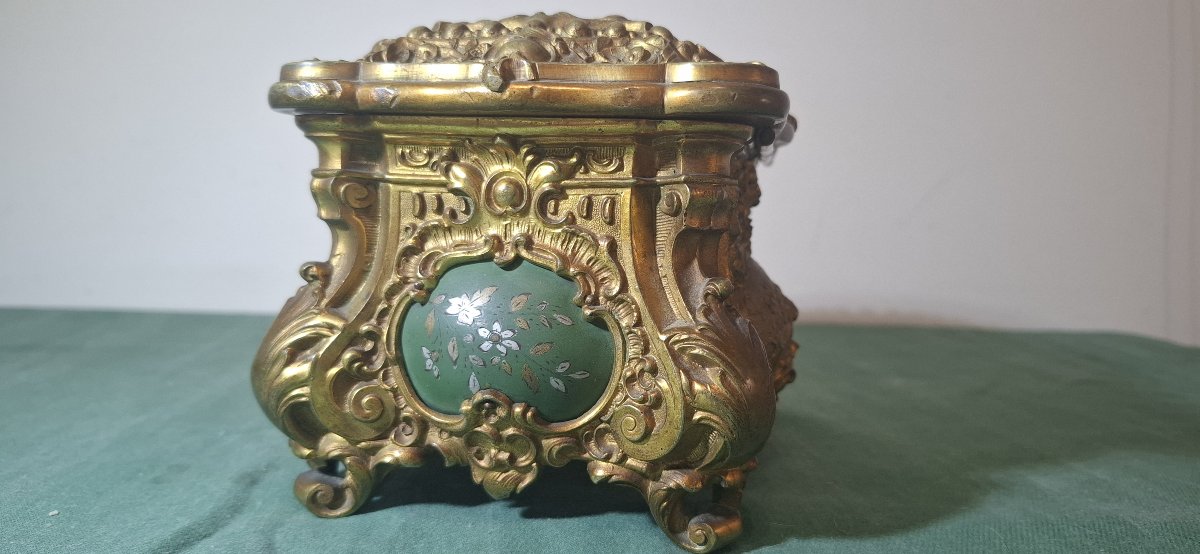 Gilded Bronze And Polychrome Bronze Box – Napoleonic III Period (circa 1860–1880)-photo-7