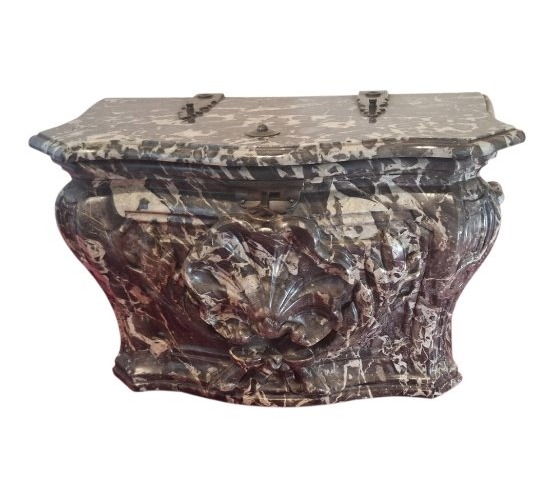 Brecciated Marble Offal Box – Louis XV Period, 18th Century-photo-7