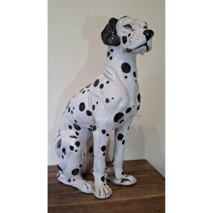 Chien en terre cuite , Italie année 70