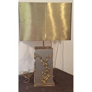 Table Lamp By Maison Charles – Gilded Bronze And Brass – Circa 1970