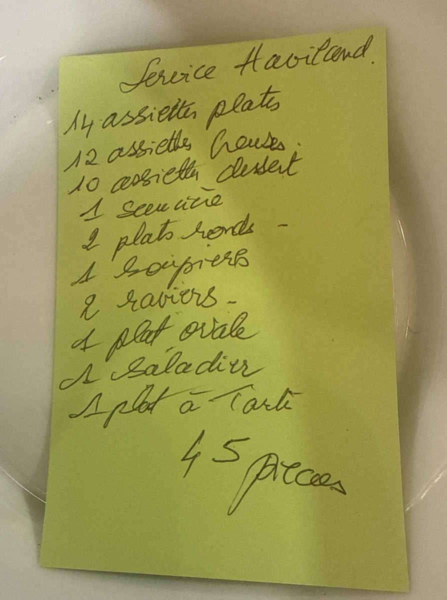 Service de table  Charles Haviland limoges 45 pieces-photo-2