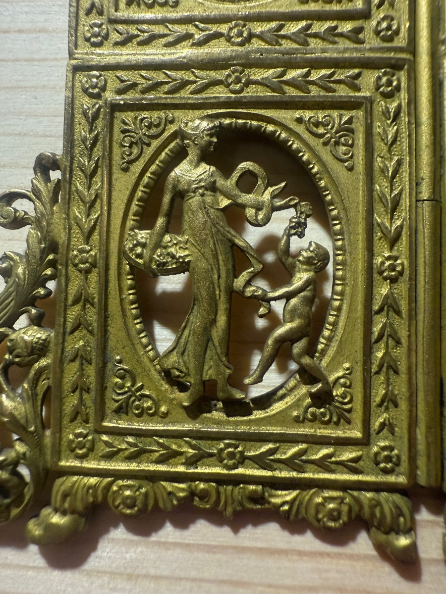 Petit cadre empire en laiton-photo-2