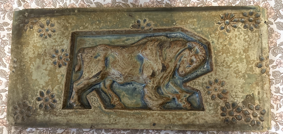 Paul Jouve - Bigot Animal Frieze Monumental Door At The 1900 Exhibition-photo-4