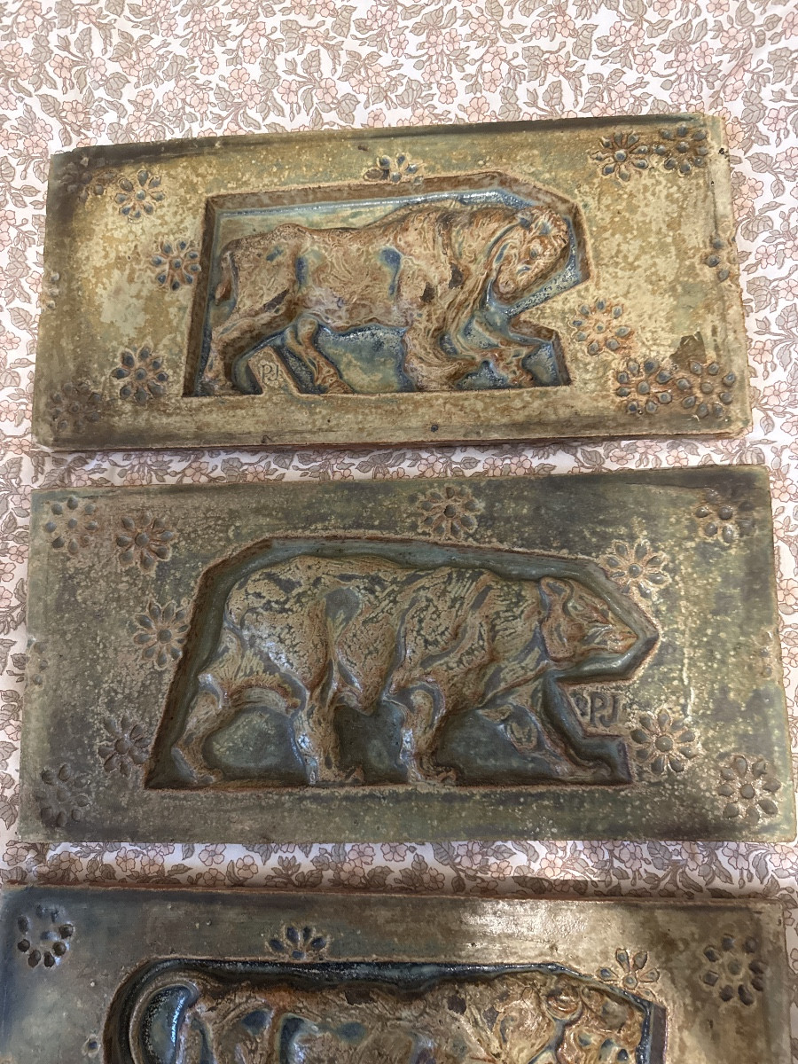 Paul Jouve - Bigot Animal Frieze Monumental Door At The 1900 Exhibition-photo-1