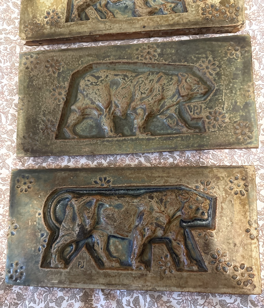 Paul Jouve - Bigot Animal Frieze Monumental Door At The 1900 Exhibition-photo-2