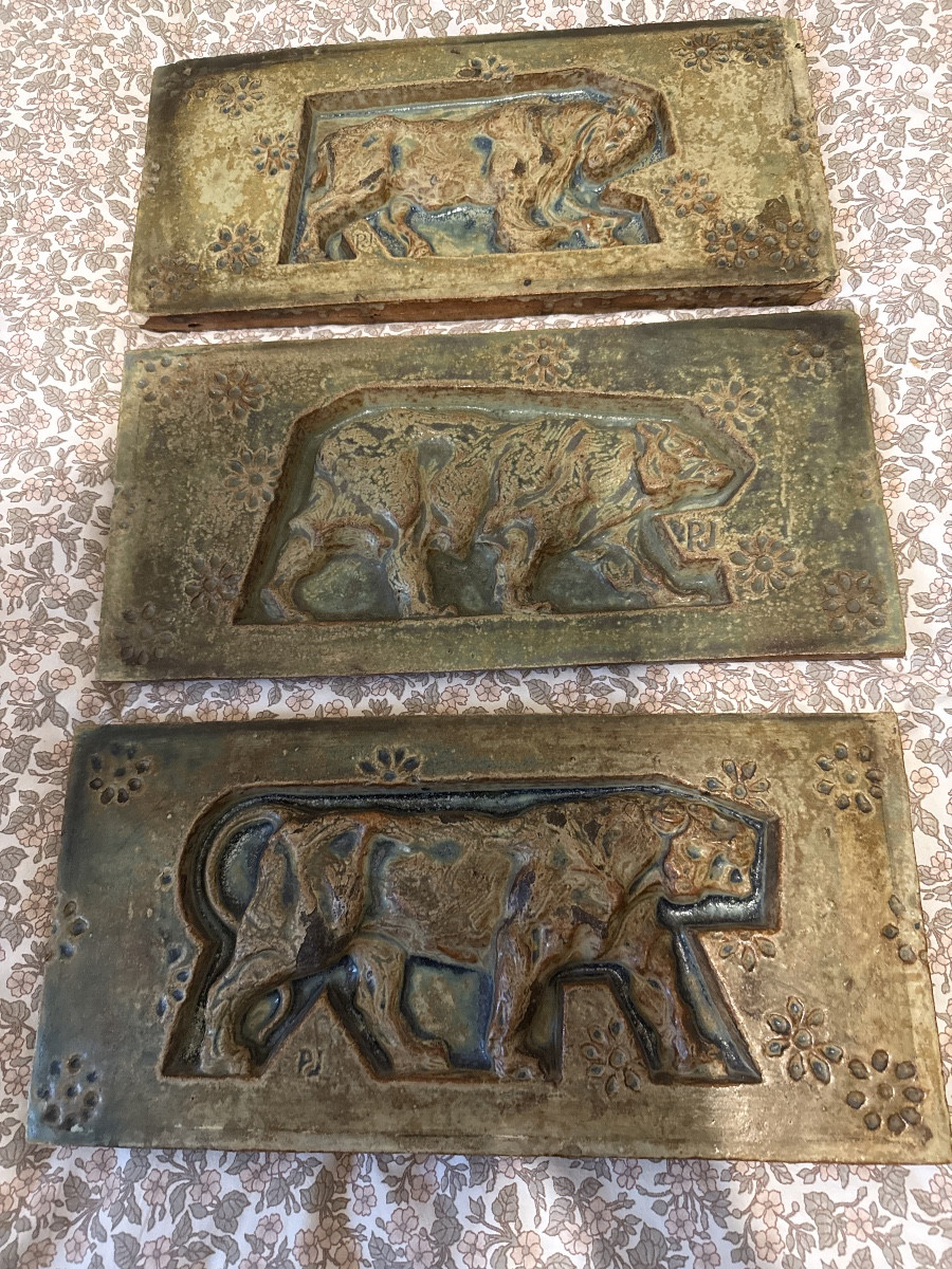 Paul Jouve - Bigot Animal Frieze Monumental Door At The 1900 Exhibition