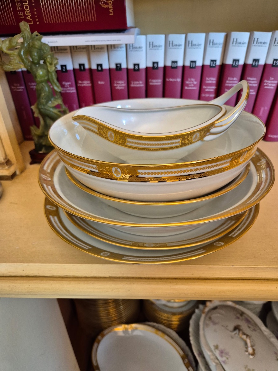 Haviland et C Parlon  service de table  d’apparat Abeille -photo-2